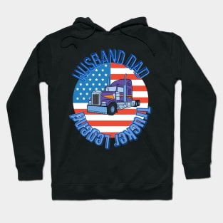 Husband Dad Trucker Legend Hero Hoodie